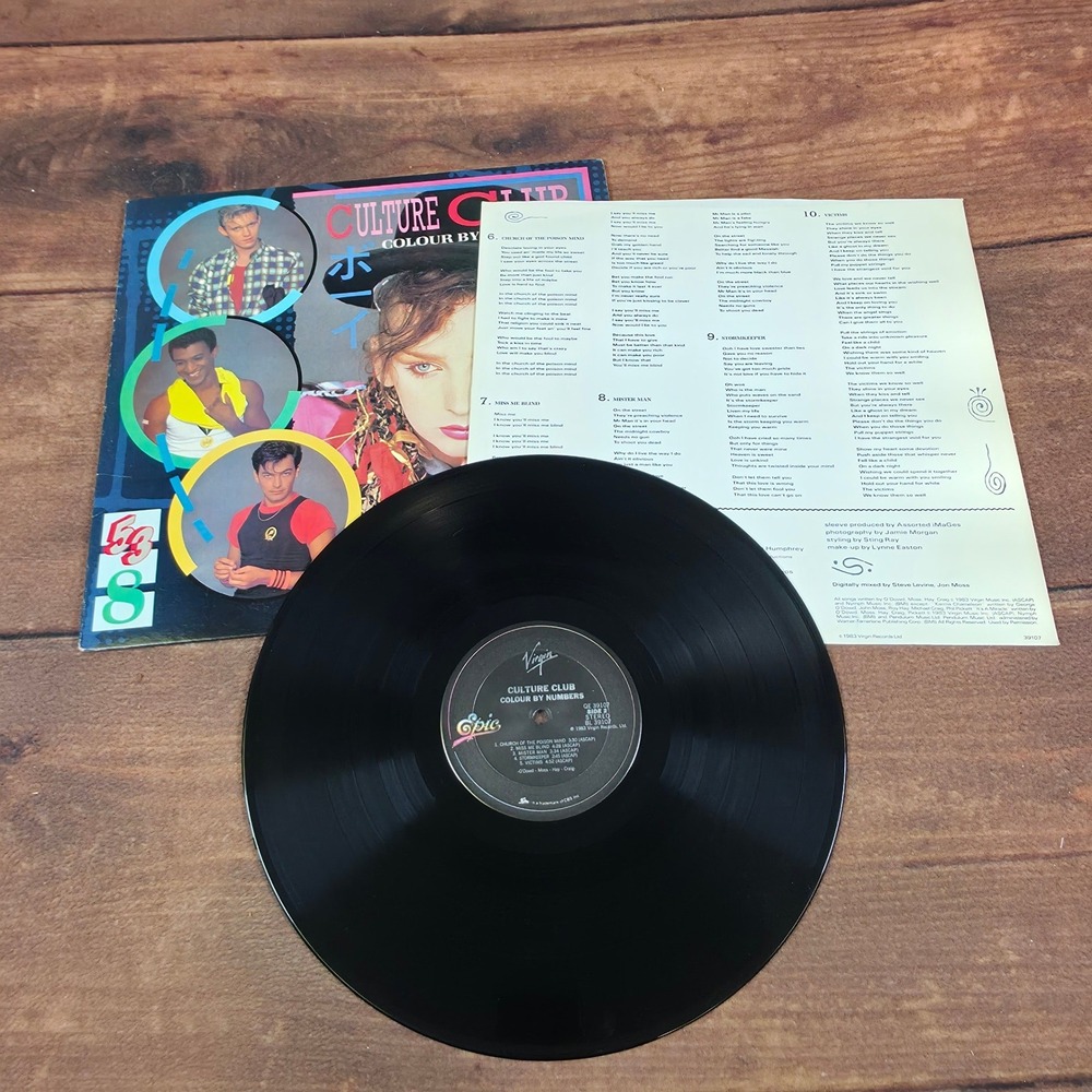 Culture Club Colour By Numbers Vinyl LP 12" Black Good 1983 Karma Chameleon